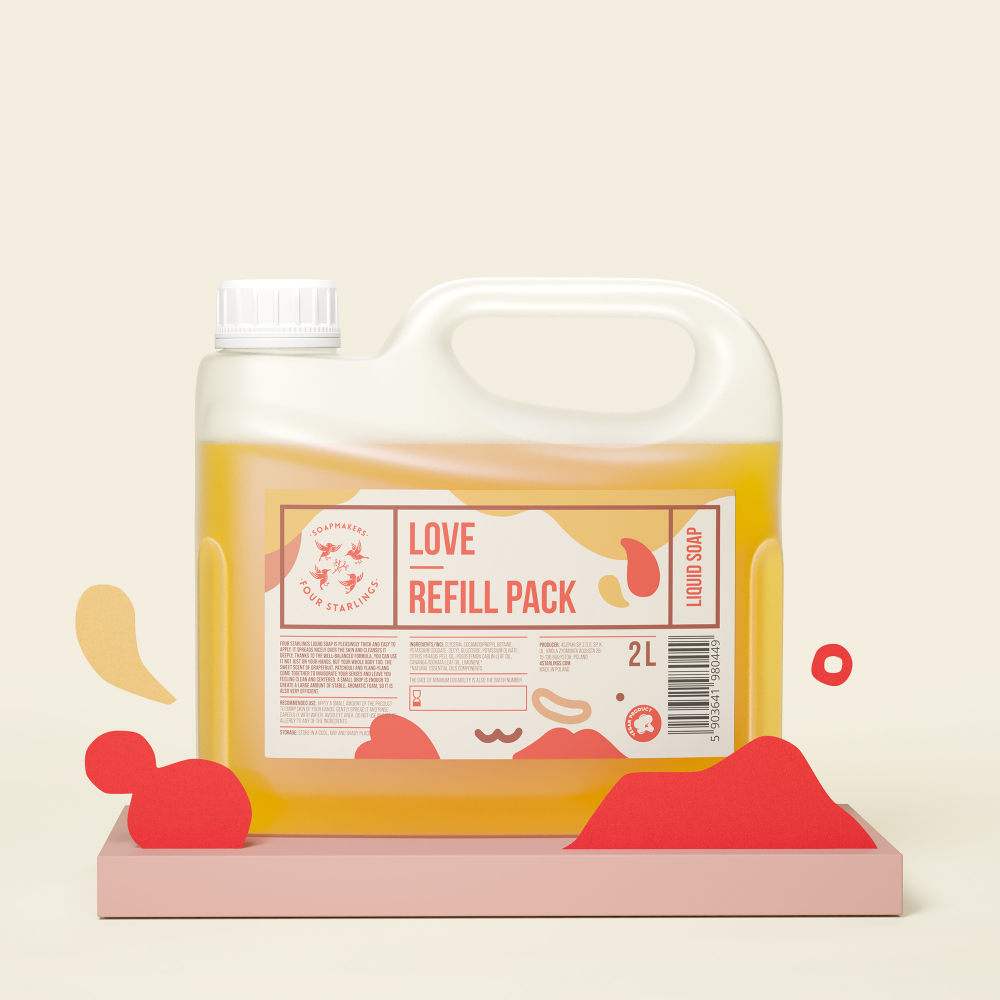 Láska - Refill Pack - přírodní tekuté mýdlo