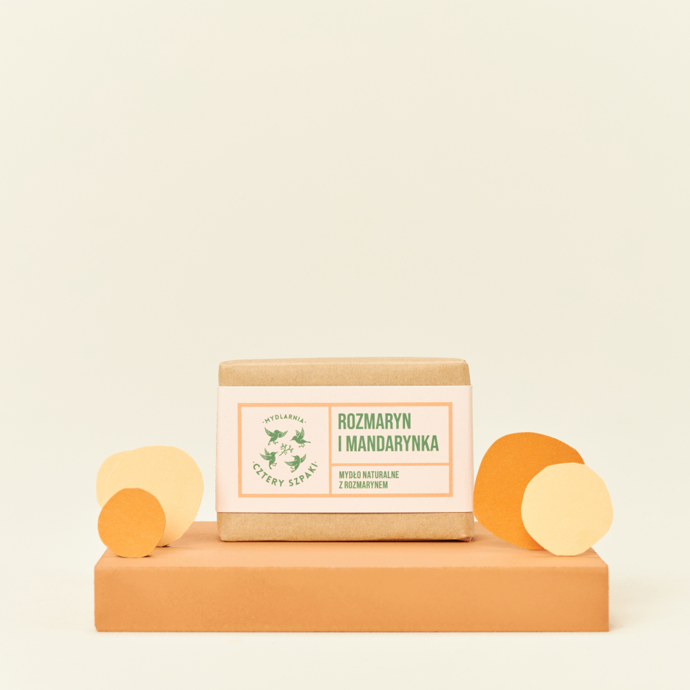 Rozmarýn a mandarinka - přírodní tuhé mýdlo